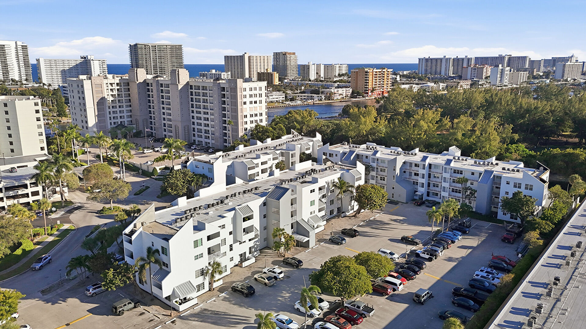 Aerial View at 2860 Northeast 14th Street Causeway, Pompano Beach, FL 33062, listed by Rafael Monterrey