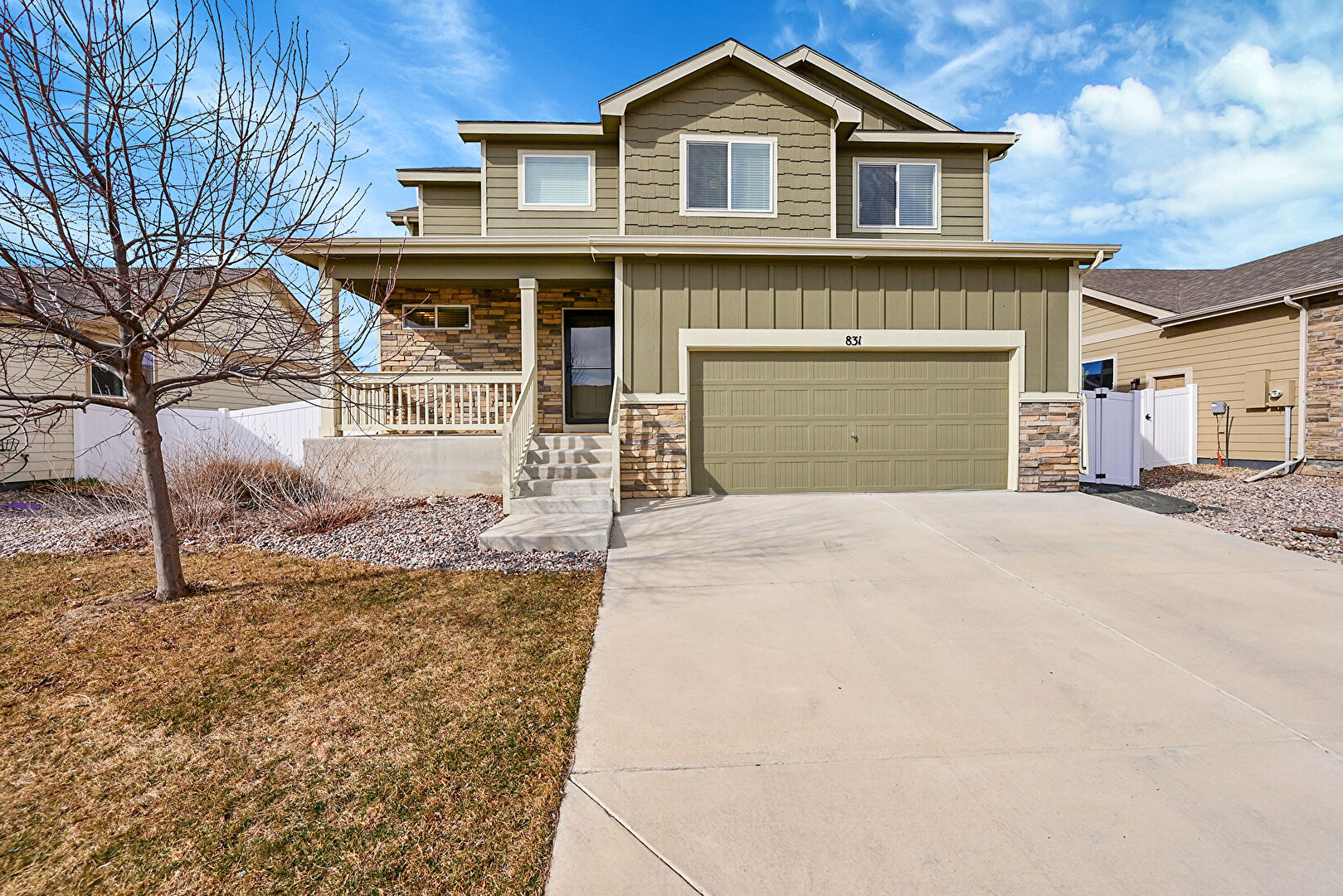 Front at 831 Sambar Drive, Severance, CO 80550, listed by Haden Baumeister