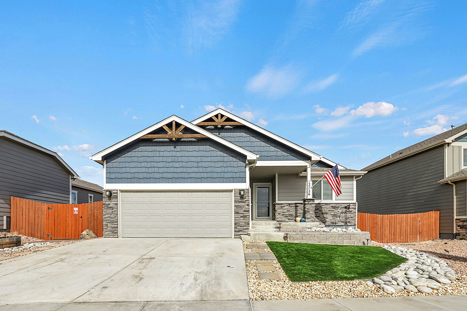 Front at 12726 Morning Breeze Way, Peyton, CO 80831, listed by Chris L. Anderson