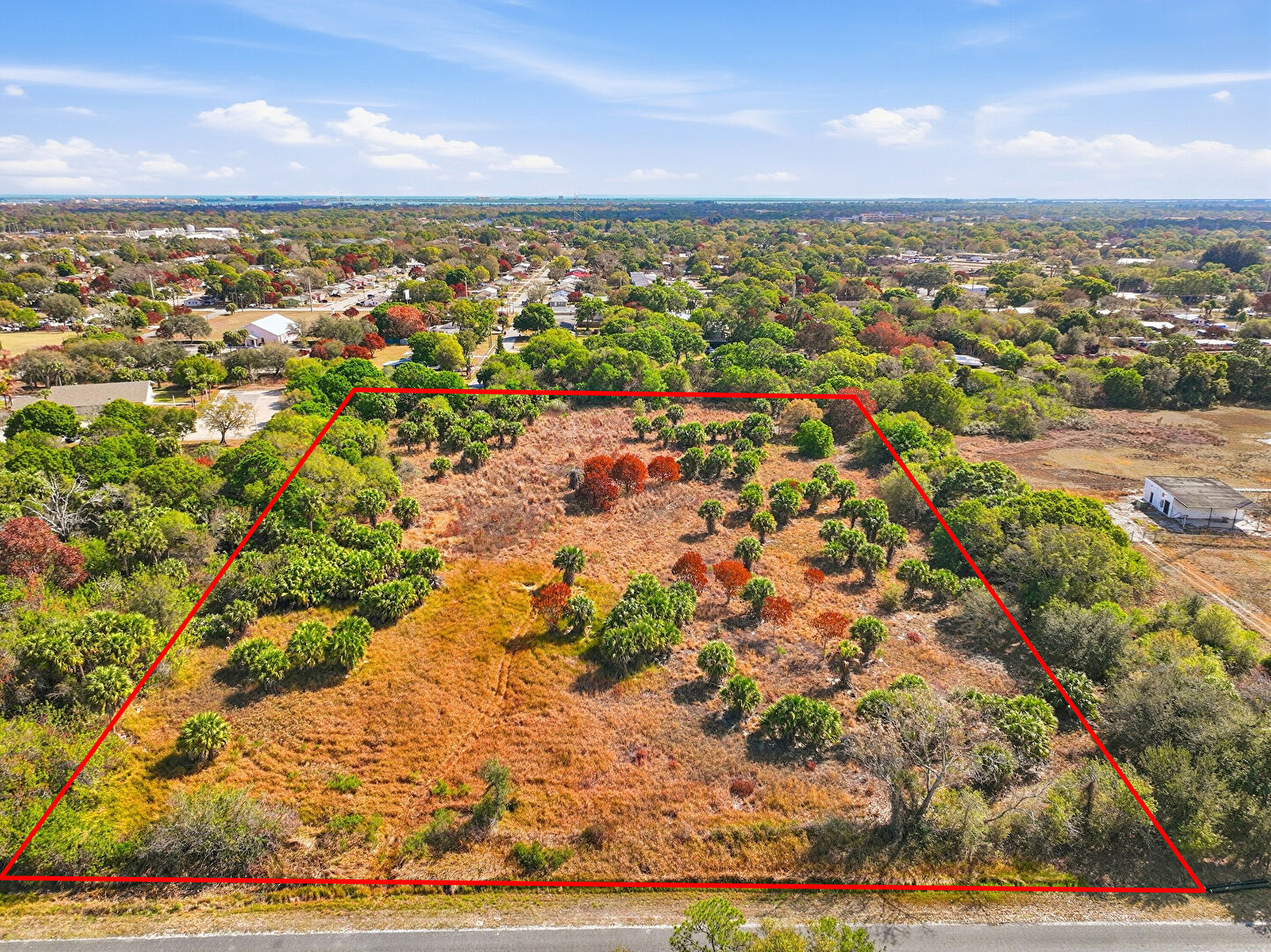 Aerial View at 1038 South 37th Street, Fort Pierce, FL 34947, listed by Cameron Post, MLS ID: RX-11165411