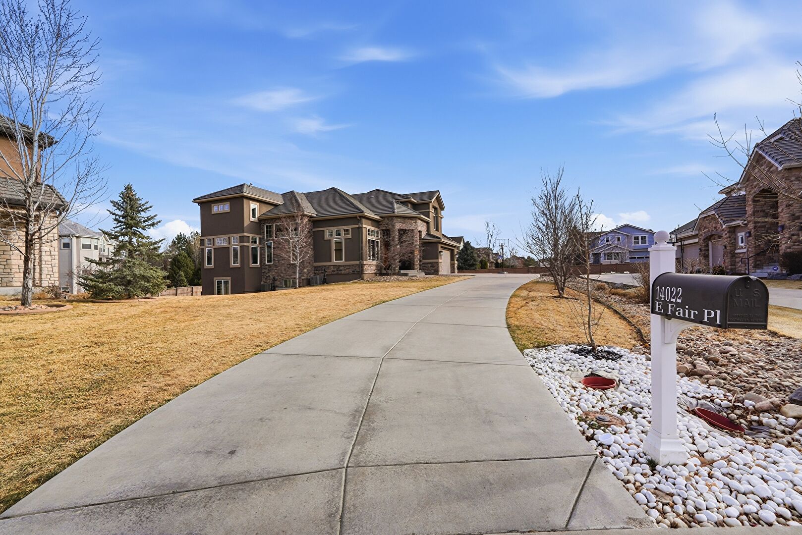 Front at 14022 E Fair Place, Centennial, CO 80111, listed by Johanna Silverstein