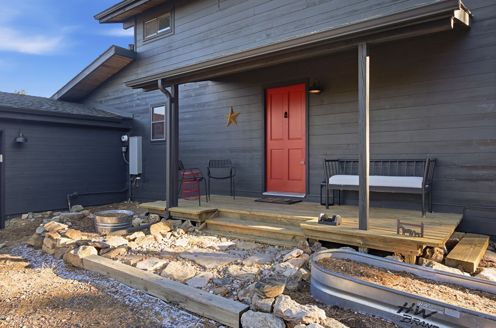 Exterior Entry at 30908 Isenberg Ln,, Evergreen, CO 80439, listed by Johanna Silverstein