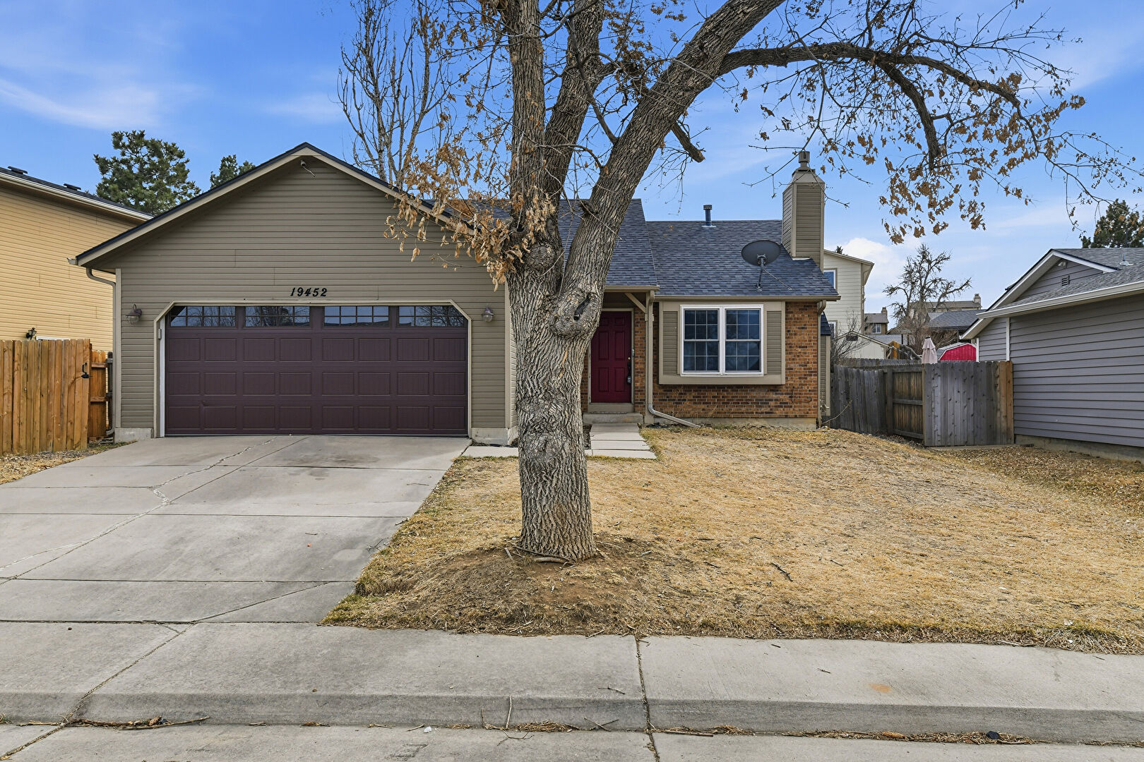 Front at 19452 East Princeton Place, Aurora, CO 80013, listed by Taylor Haas