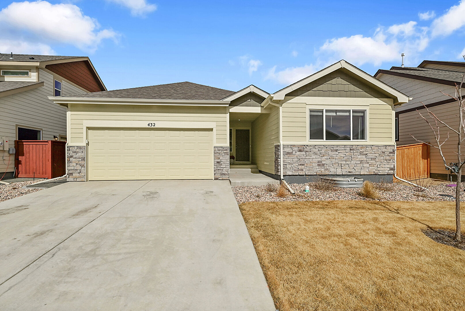 Front at 432 Halcyon Way, Windsor, CO 80550, listed by Suzanne Ekeler