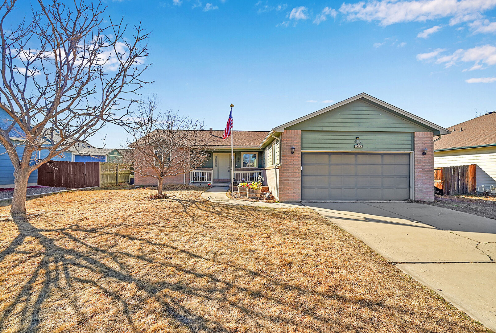 Front at 453 North 15th Avenue, Brighton, CO 80601, listed by Kristen Miller
