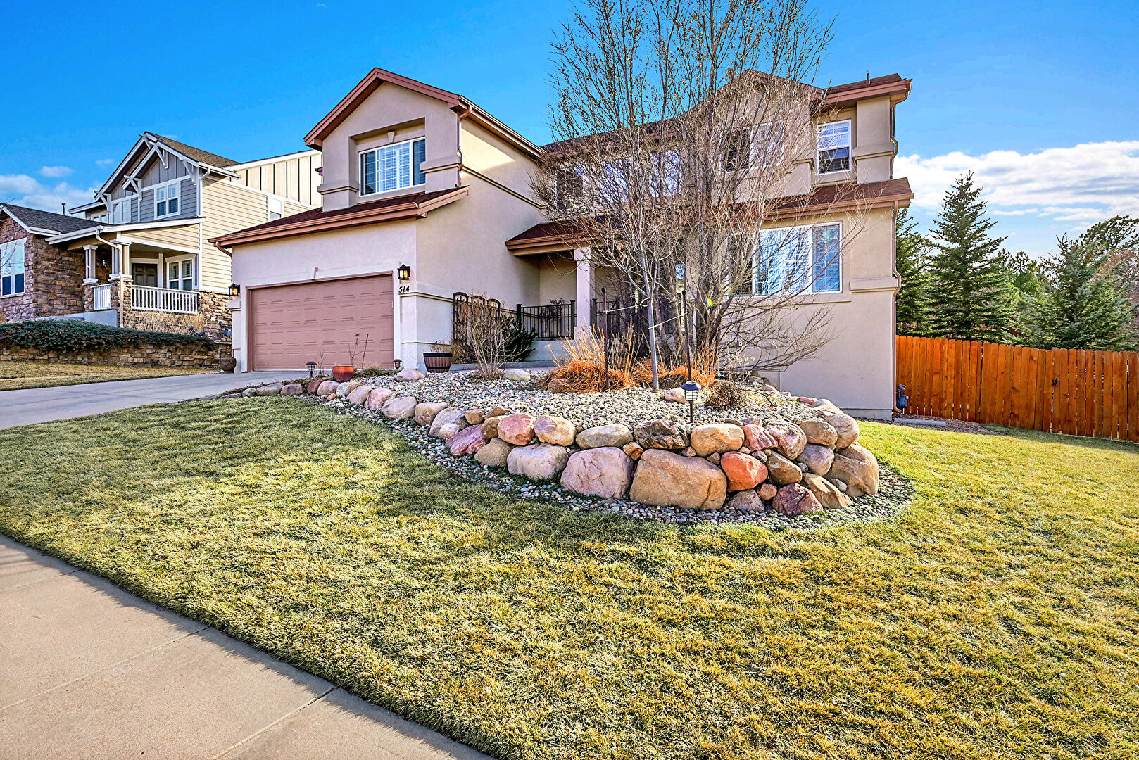 Front at 514 Coyote Willow Drive, Colorado Springs, CO 80921, listed by Jayson Holland