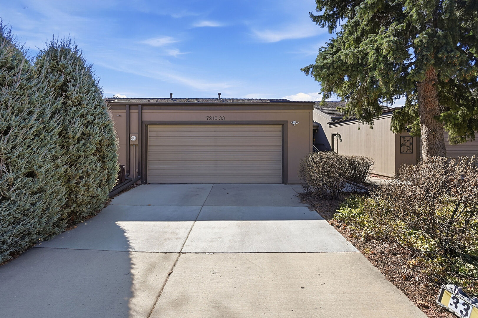 Garage at 7210 West Stetson Place, Unit 33, Denver, CO 80123, listed by Jane Pearson, MLS ID: 7640647
