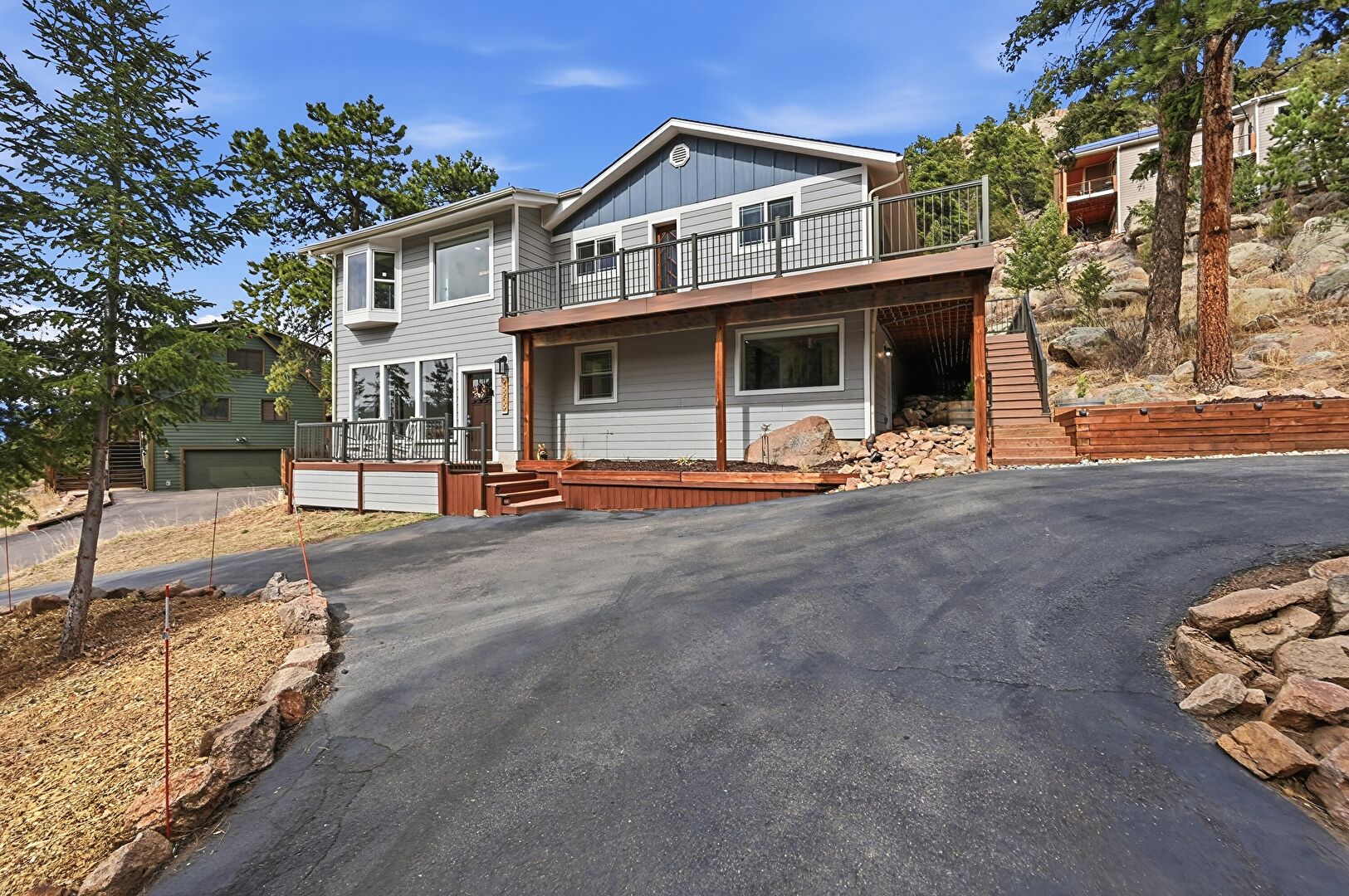 Front at 26209 Wild Flower Trail, Evergreen, CO 80439, listed by Matt Bachus