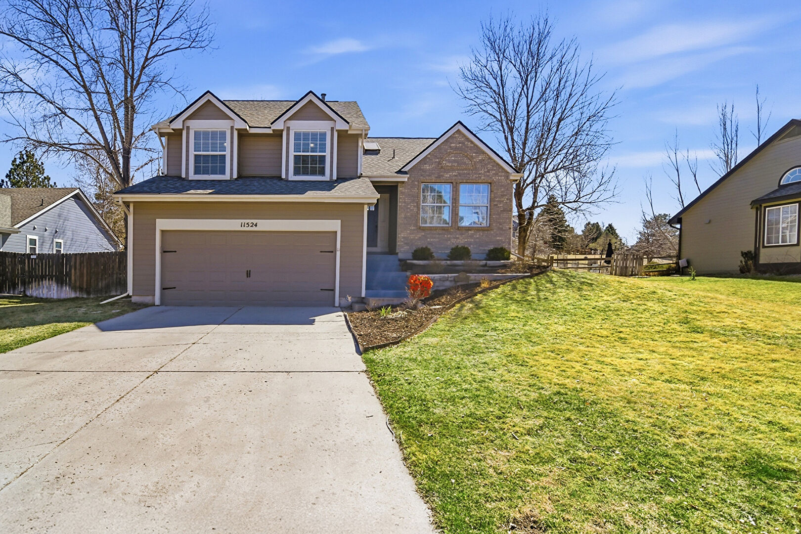 Front at 11524 Running Creek Lane, Parker, CO 80138, listed by Russ Porter