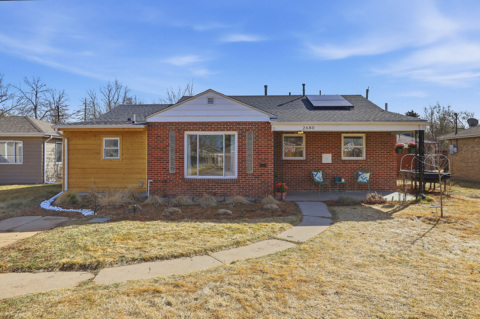 Front at 2680 Leyden Street, Denver, CO 80207, listed by Trish Kelly