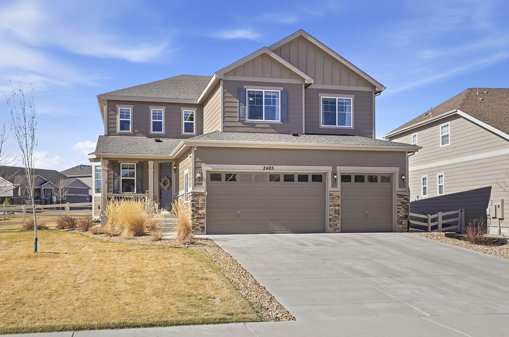 Front at 2485 Hillcroft Ln, castle rock, CO 80104, listed by The Bernardi Group