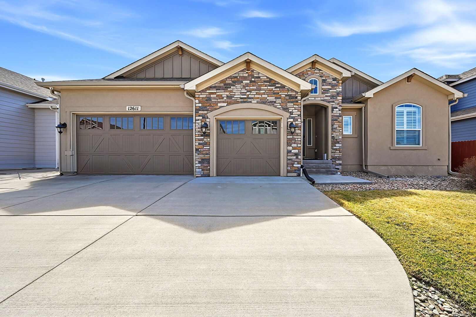 Front at 12611 Longview Park Lane, Peyton, CO 80831, listed by Tony Geraty
