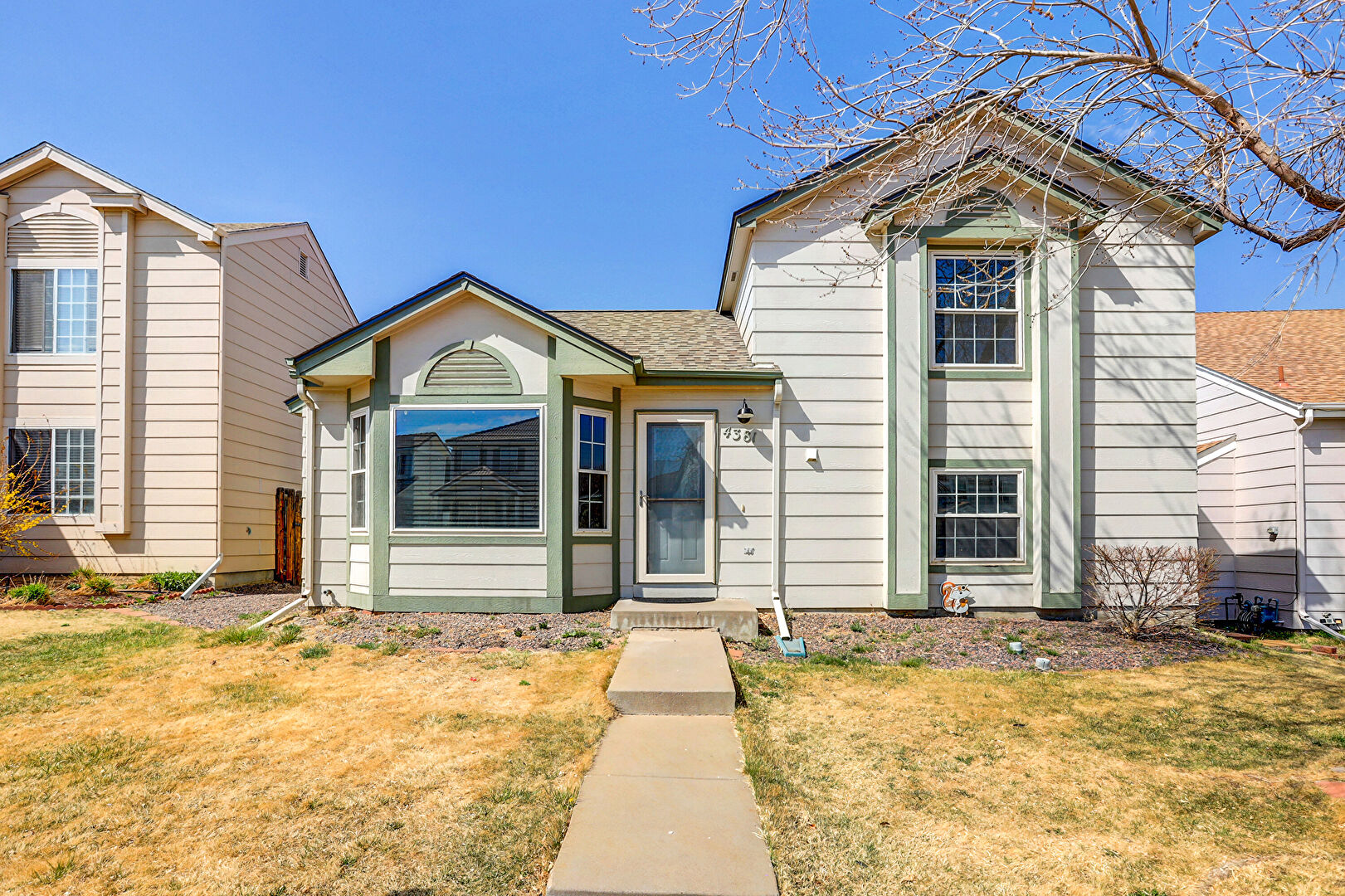 Front at 4381 Perth Circle, Denver, CO 80249, listed by Nicole Rendaci