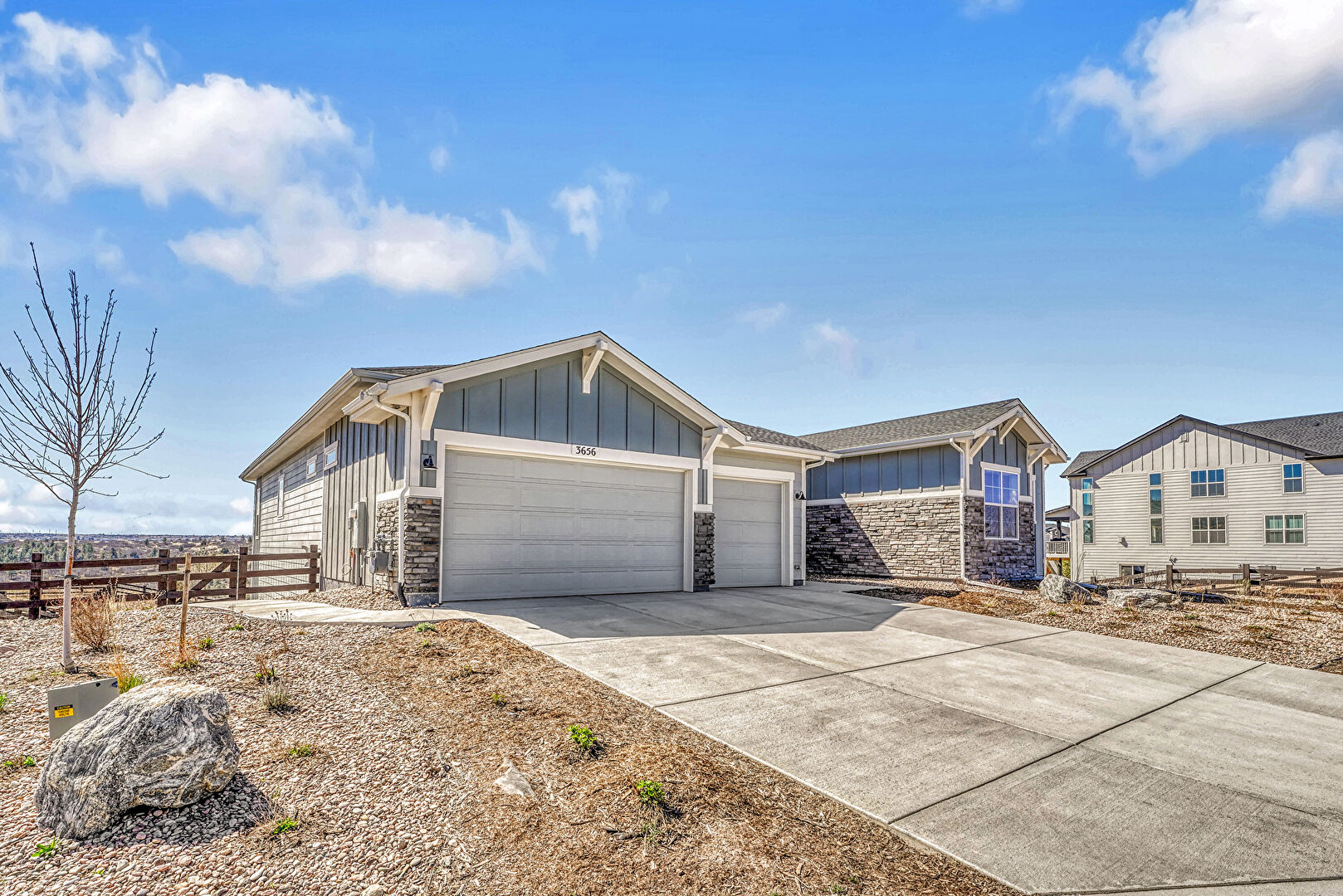 Front at 3656 Backslope Lane, Castle Rock, CO 80108, listed by John Yeh