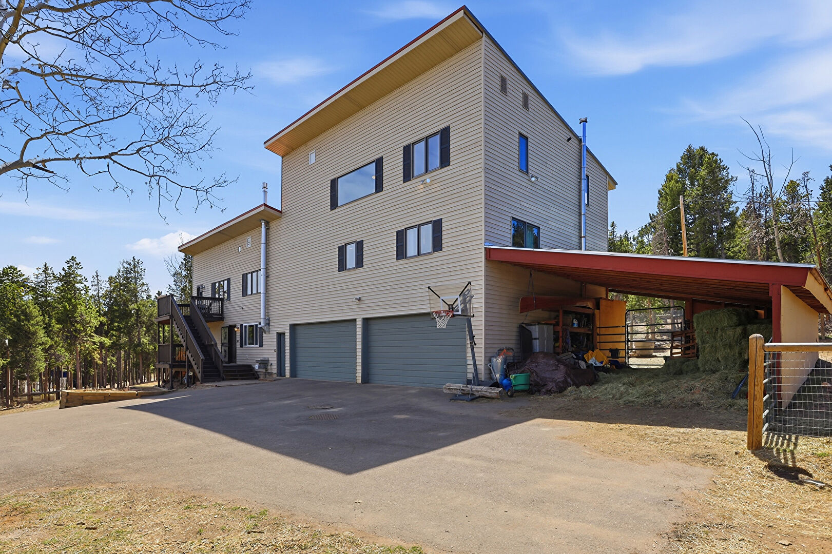 Property Exterior at 9225 Sandy Lane, Conifer, CO 80433, listed by Kayla Maathuis