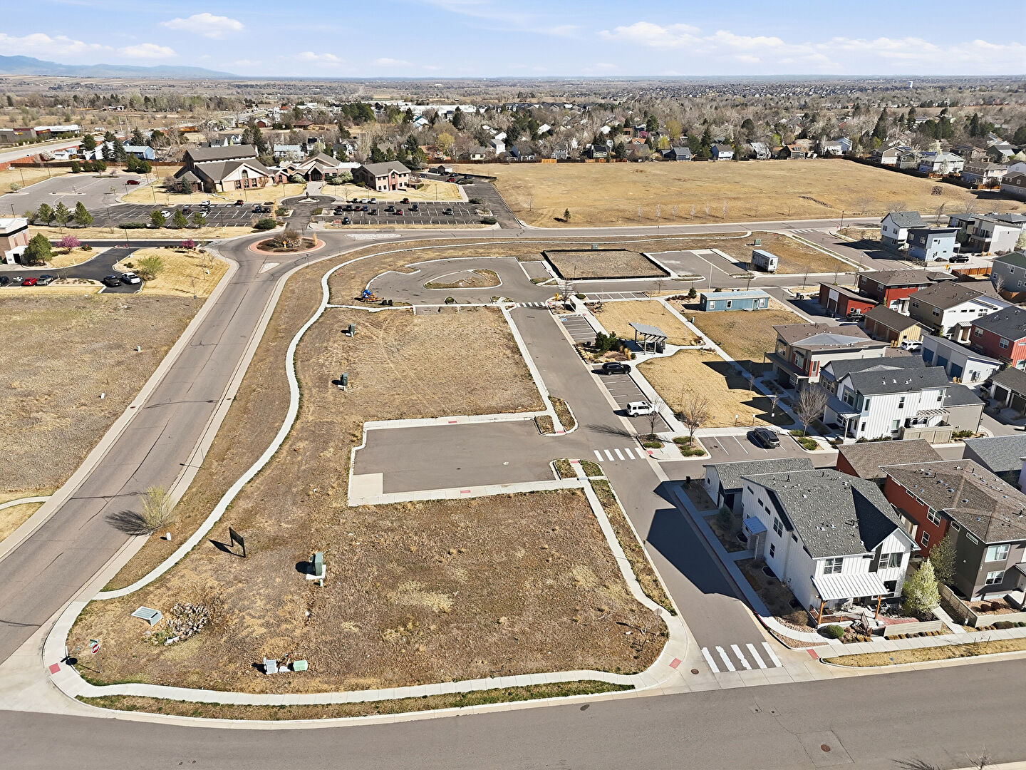 Aerial View at 411 Levi Lane, Lafayette, CO 80026, listed by John Blackshire