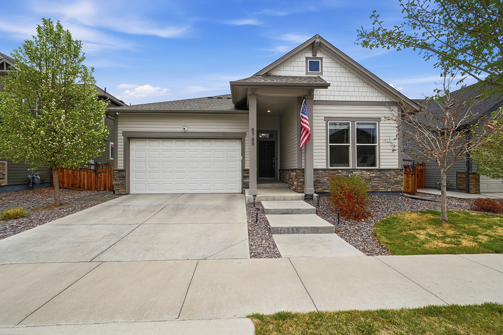 Front at 5789 Slate River Place, Brighton, CO 80601, listed by Ashley  Callaway 