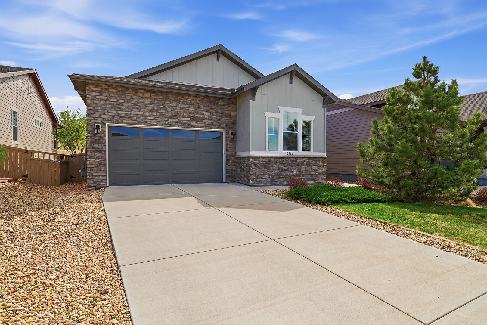 Front at 2334 Lassen Lane, Castle Rock, CO 80109, listed by Luke Brenning