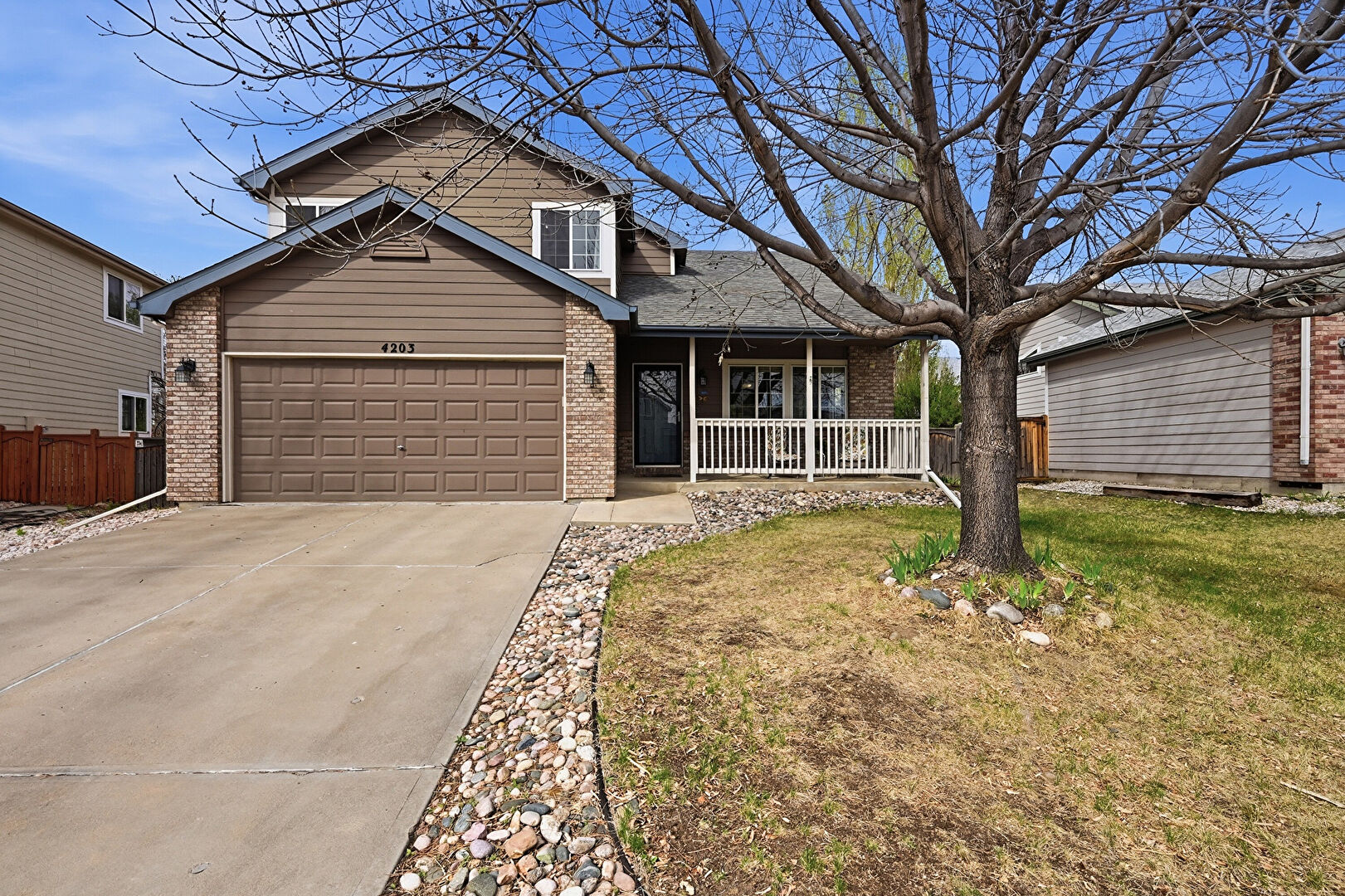 Front at 4203 Divide Drive, Loveland, CO 80538, listed by Robert Gruber