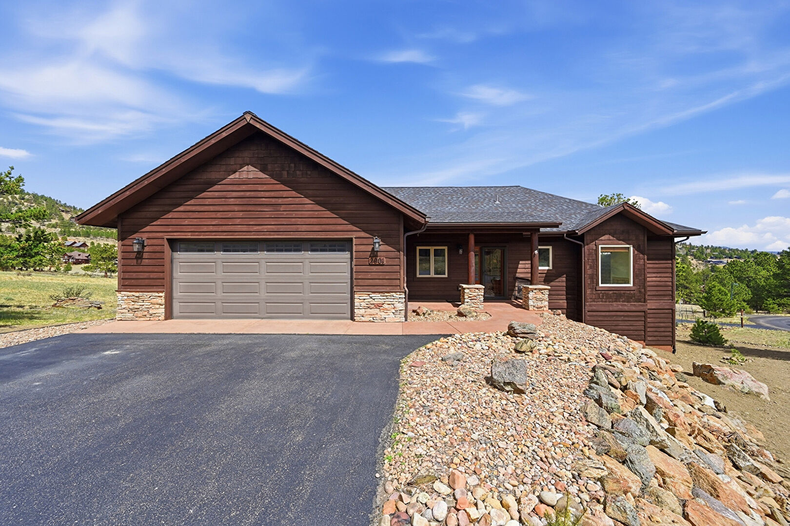 Front at 2001 Cherokee Dr, Estes Park, CO 80517, listed by Cindy Mitchell