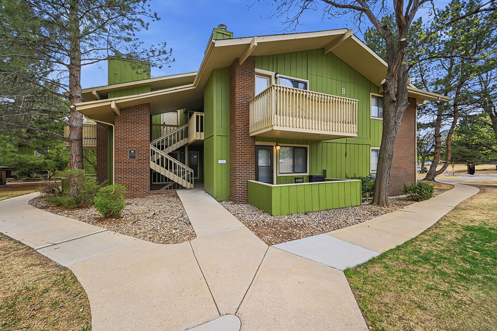 Front at 2800 Kalmia Avenue, B214, Boulder, CO 80301, listed by Brooke Weathers