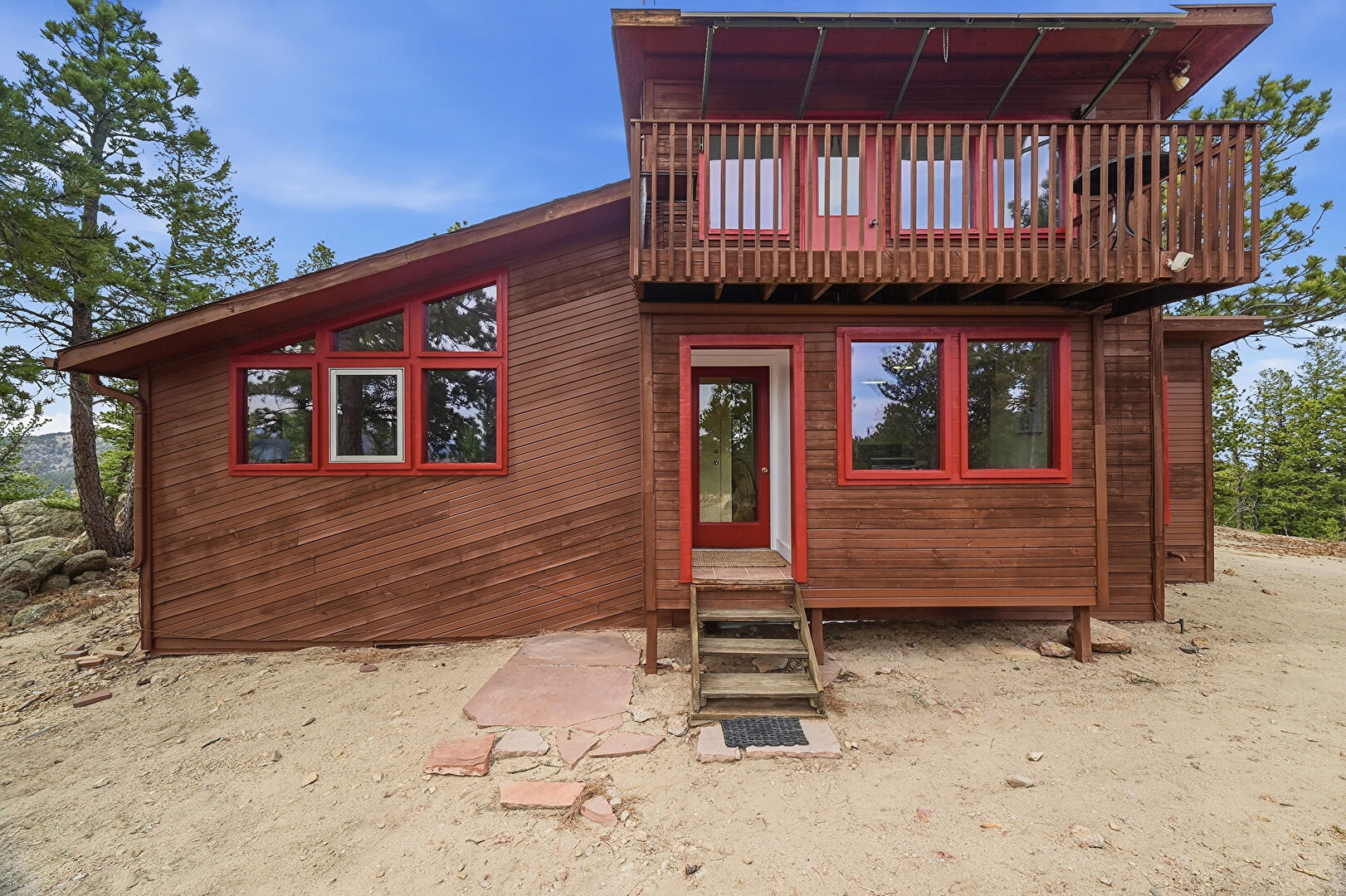 Front at 8695 Sunshine Canyon Drive, Boulder, CO 80302, listed by Brooke Weathers