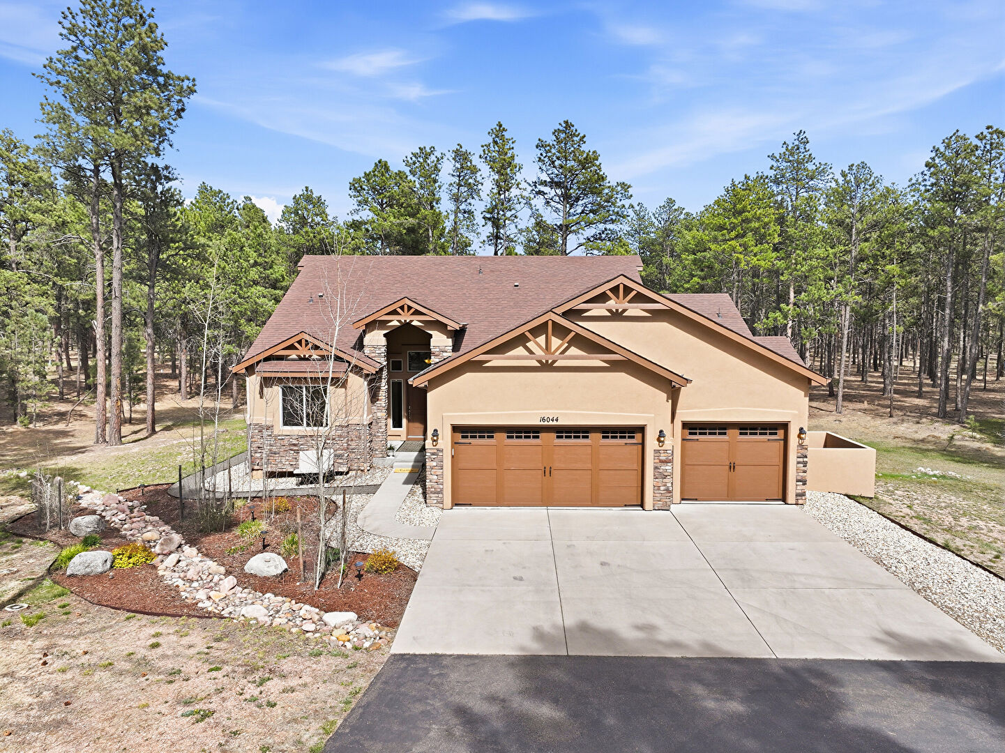 Aerial View at 16044 Pole Pine Point, Colorado Springs, CO 80908, listed by Kathy Eaton
