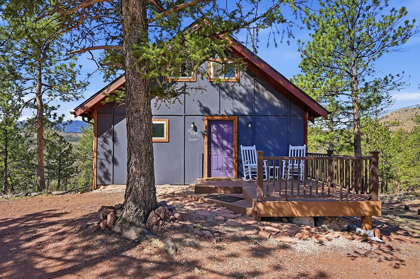 Front at 16510 Great Divide Trail, Pine, CO 80470, listed by Rachel Mulvihill