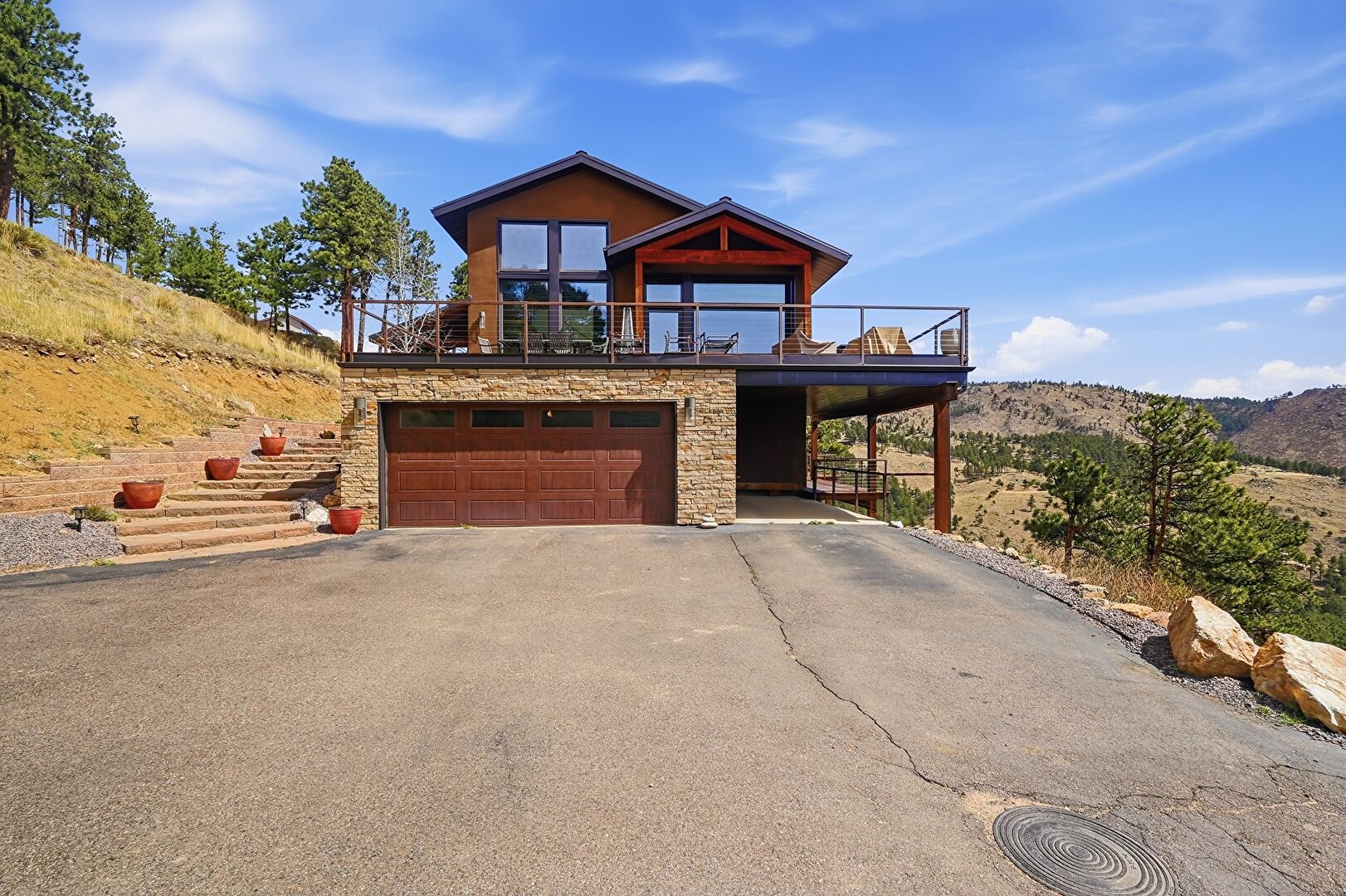 Front at 6310 sunshine canyon drive, Boulder, CO 80302, listed by Brooke Weathers