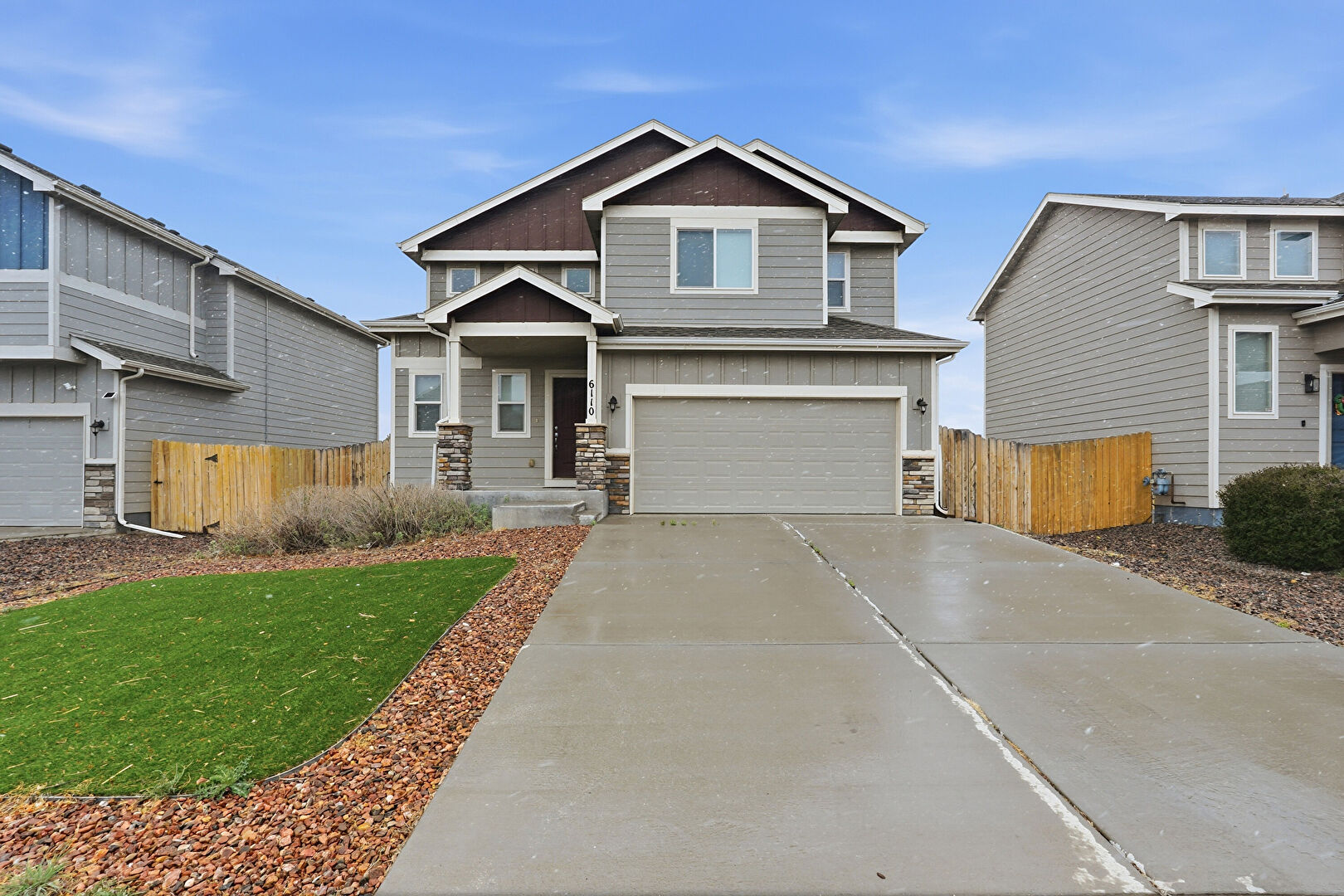 Front at 6110 Meadowbank Lane, Colorado Springs, CO 80925, listed by Taylor Haas