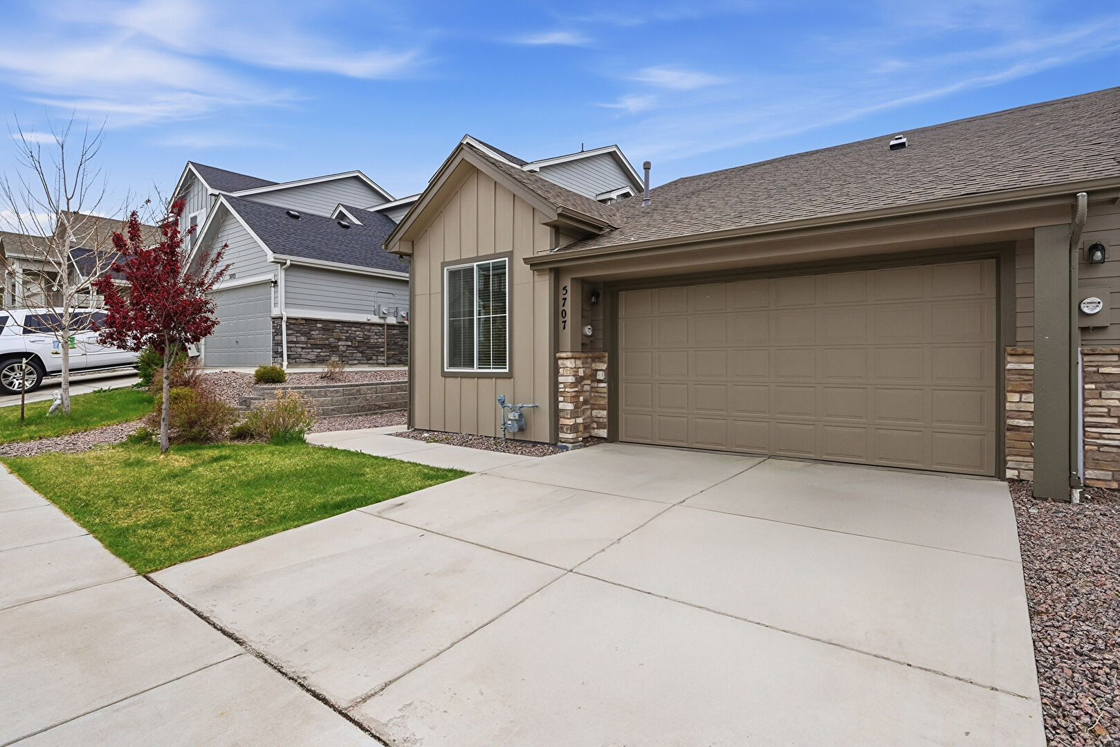Front at 5707 Heathland Terrace, Colorado Springs, CO 80917, listed by Taylor Haas
