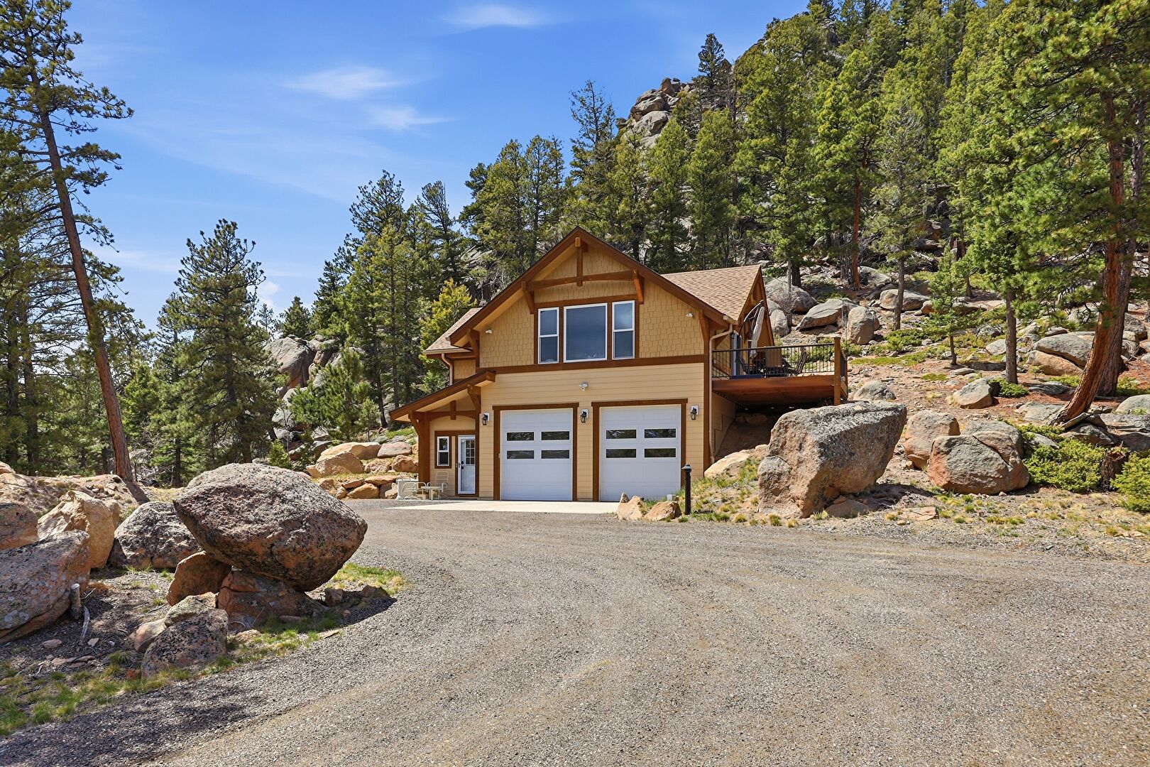 Front at 24073 Peak Drive, Conifer, CO 80433, listed by Toby Hillman