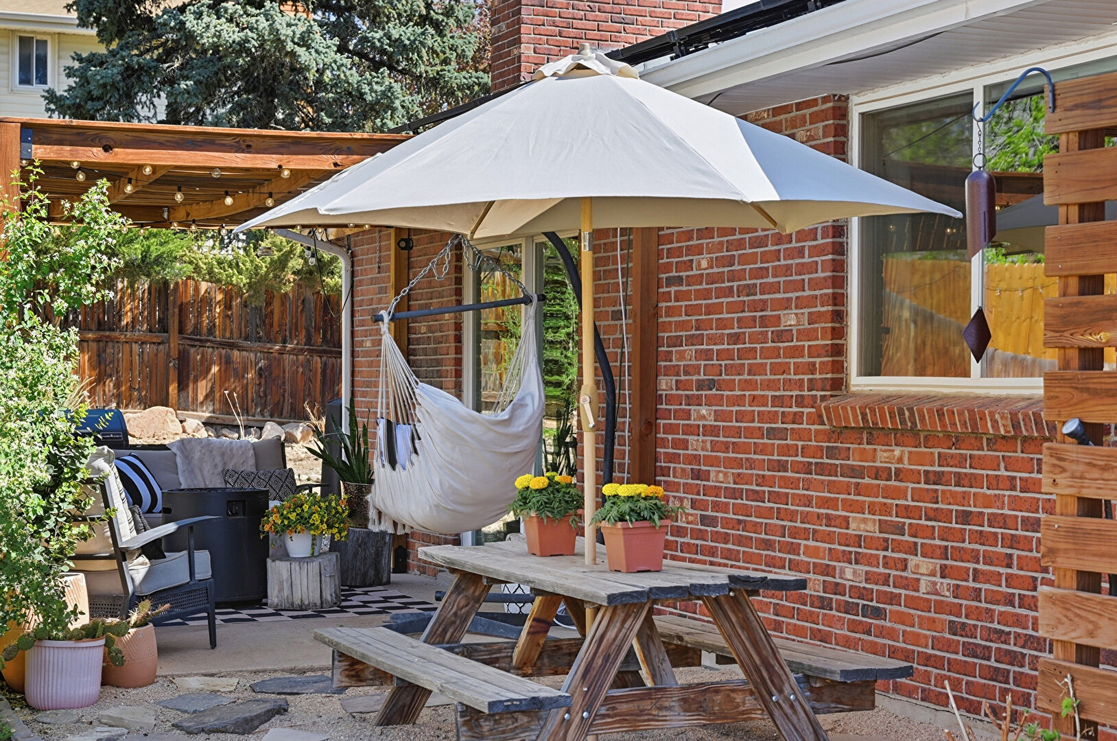 Patio at 7790 South Harlan Way, Littleton, CO 80128, listed by Jenna and Patrick McMenaman, MLS ID: 3864539