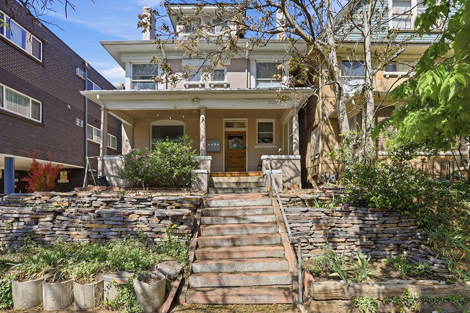 Front at 1225 North Clarkson street, Denver, CO 80218, listed by Julie Leins