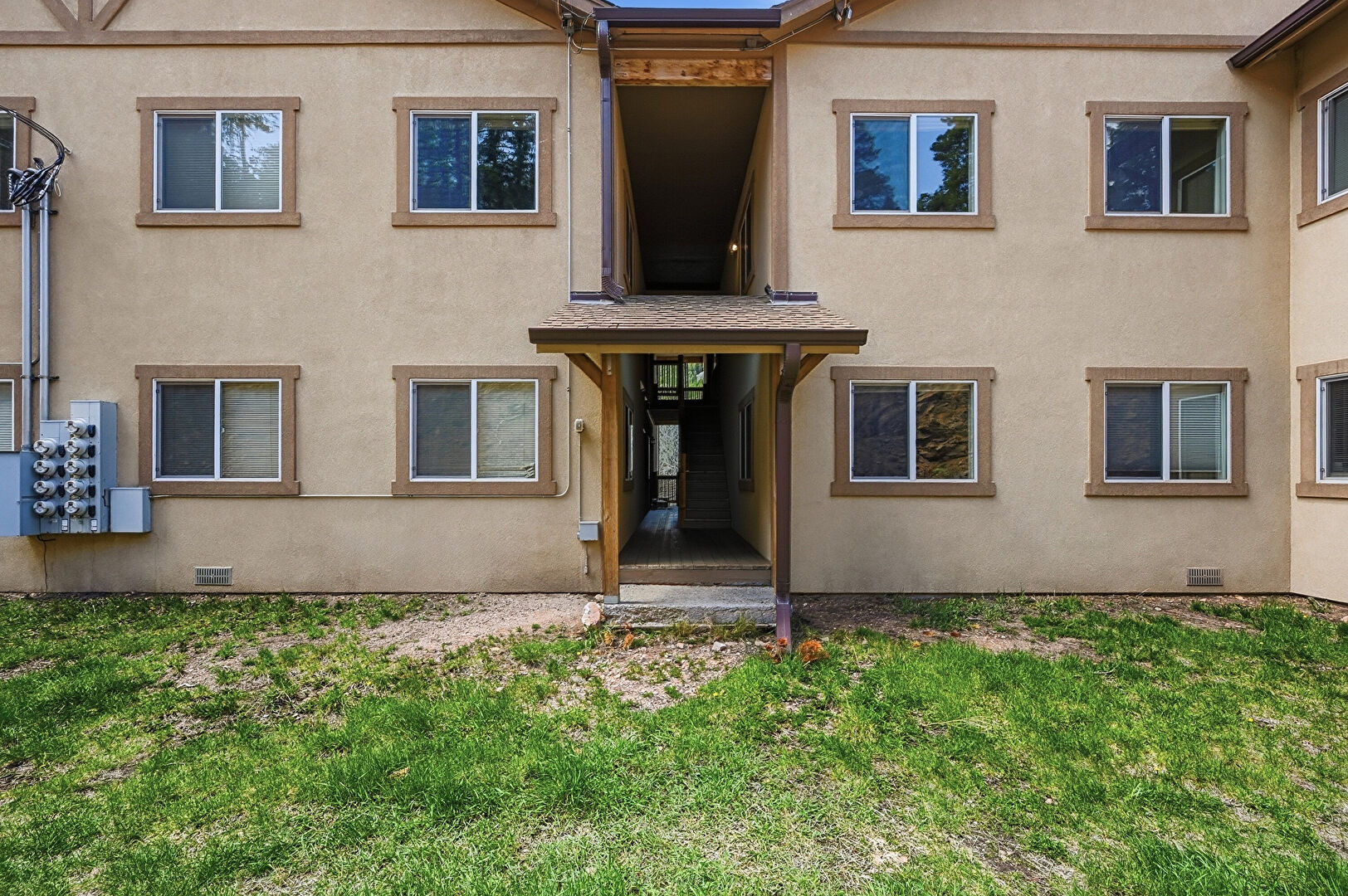 Exterior Entry at 9168 Black Mountain Drive, Apt #6, Conifer, CO 80433, listed by Sandra Bosworth