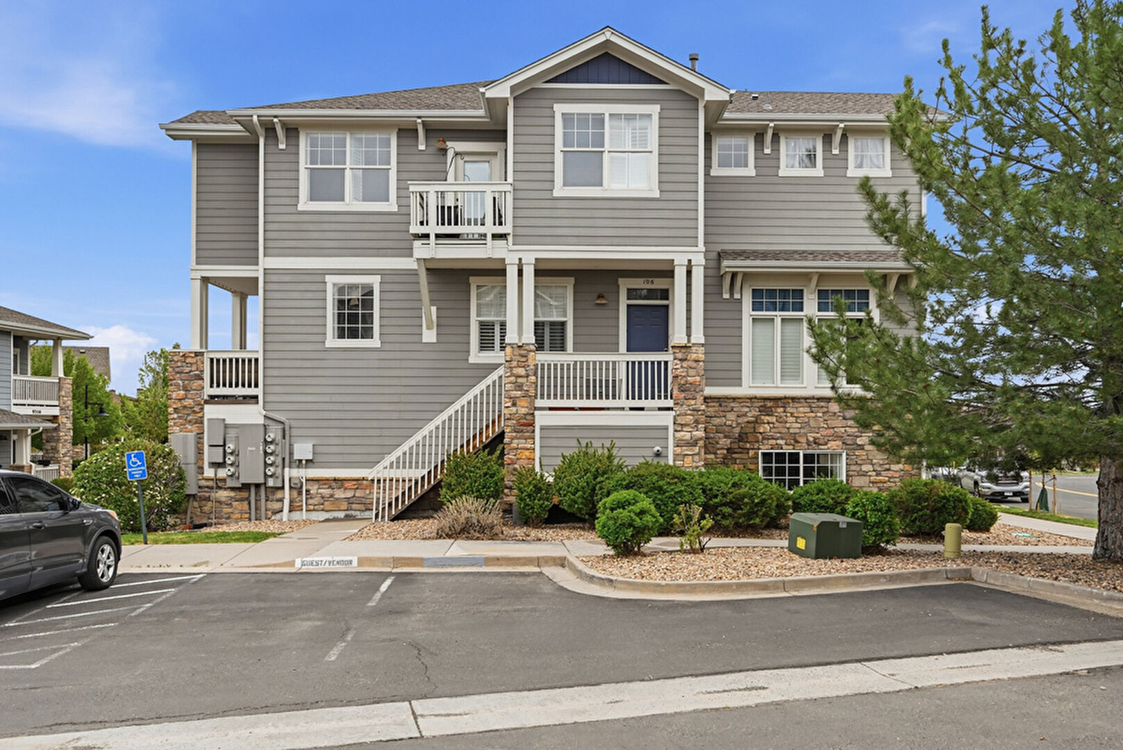 Front at 9351 Amison Circle #106, Parker, CO 80134, listed by Mandi Mullin