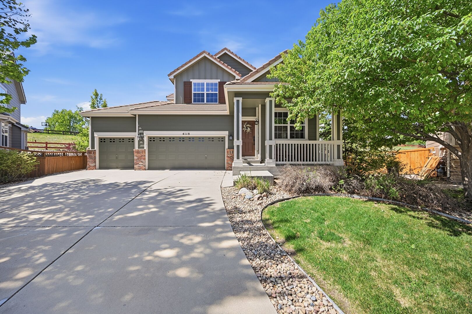Front at 4118 Scarlet Oak Court, Castle Rock, CO 80109, listed by Jack Faust