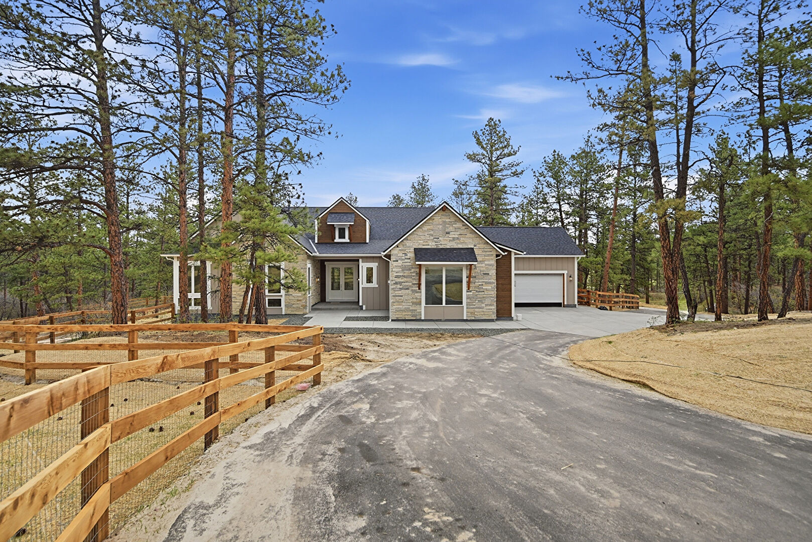 Front at 7572 Kelty Trail, Franktown, CO 80116, listed by Megan Gage