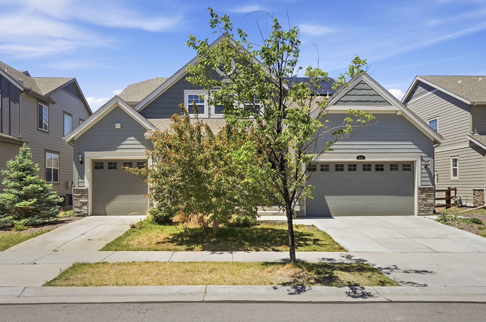 Front at 901 Sandstone Circle, Erie, CO 80516, listed by Amanda Lam