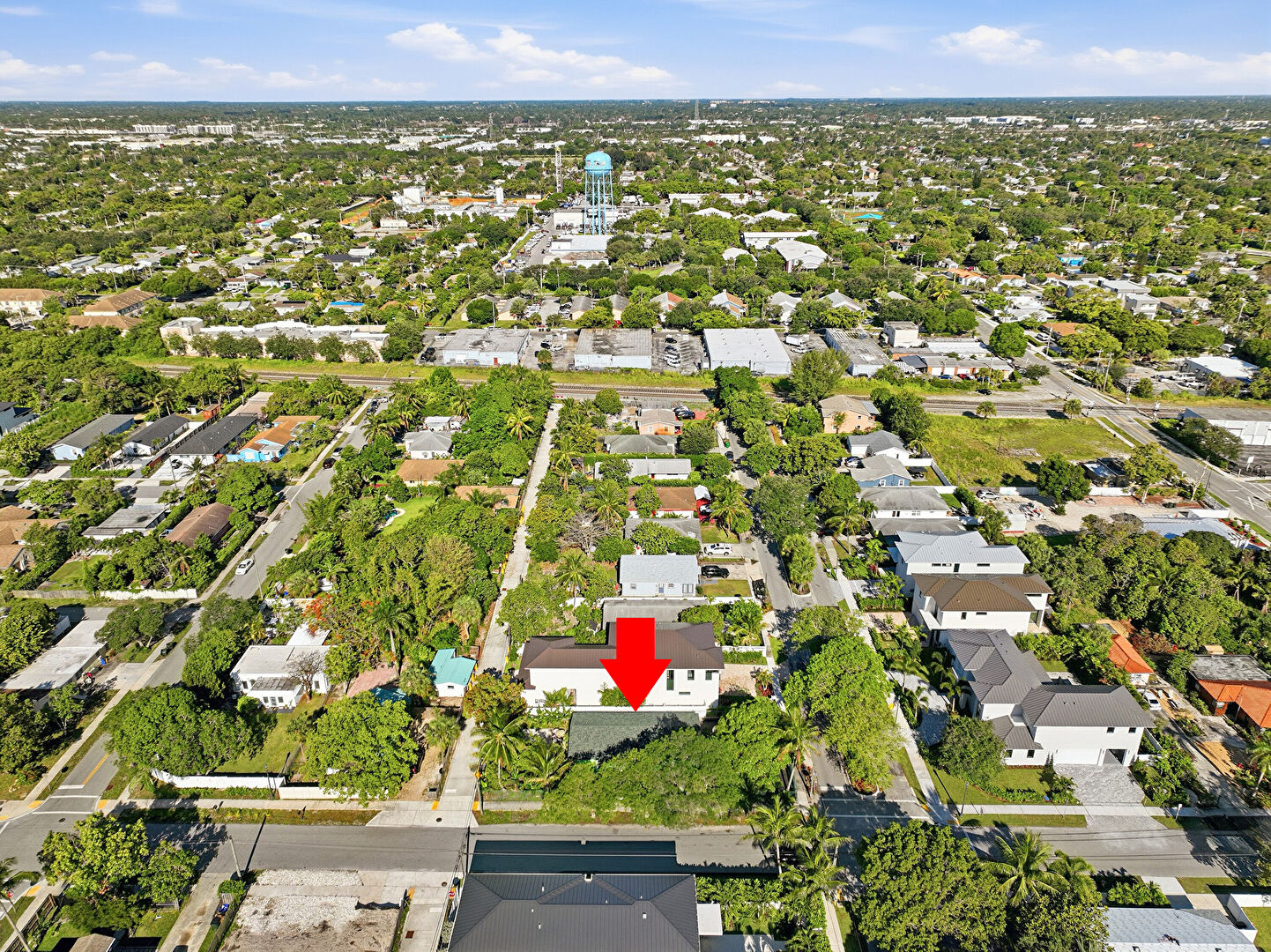 Aerial View at 502 Southeast 3rd Avenue, Delray Beach, FL 33483, listed by Becky Urbina