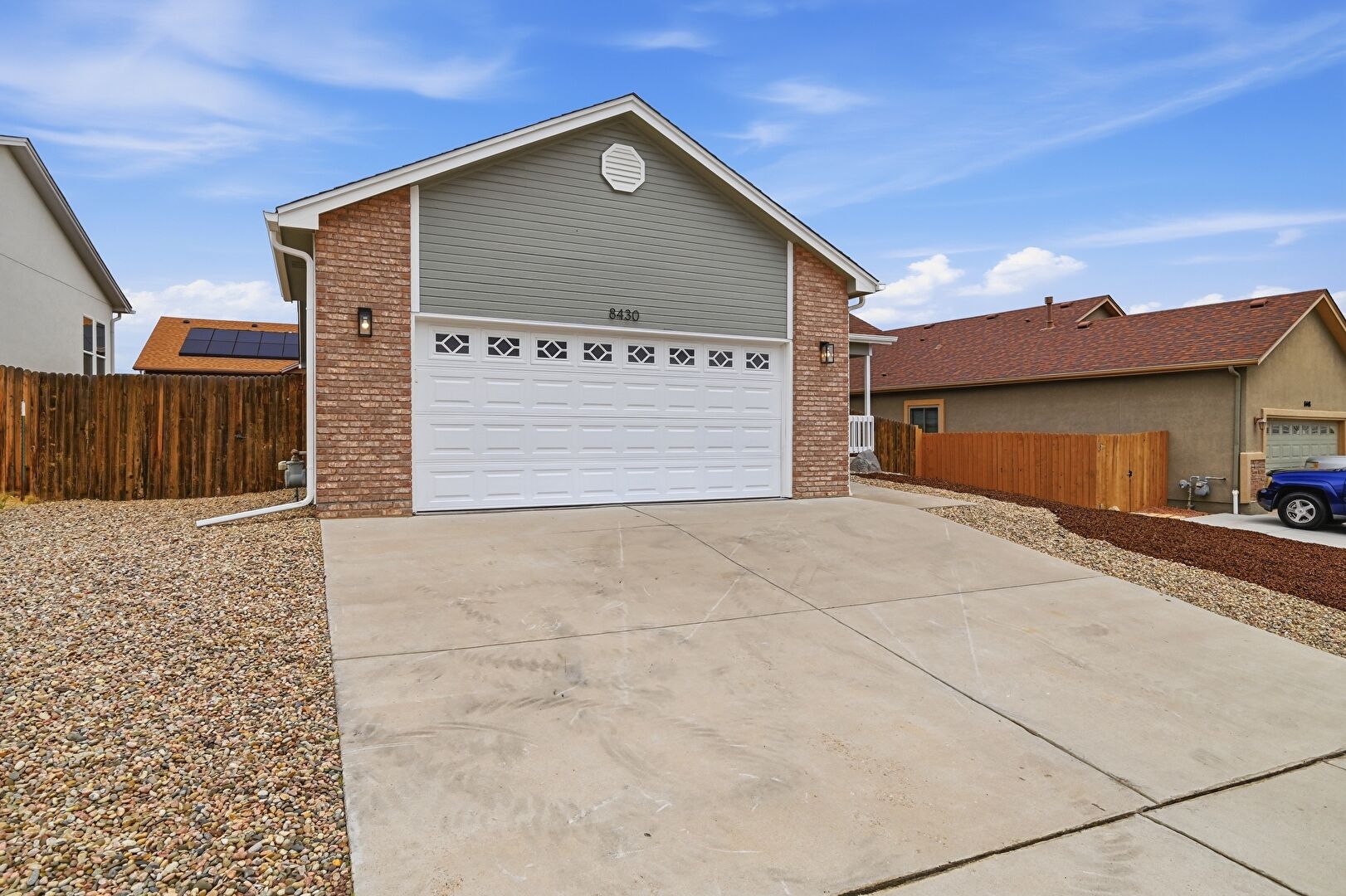 Front at 8430 Sedgewick Drive, Colorado Springs, CO 80925, listed by Amanda Moss