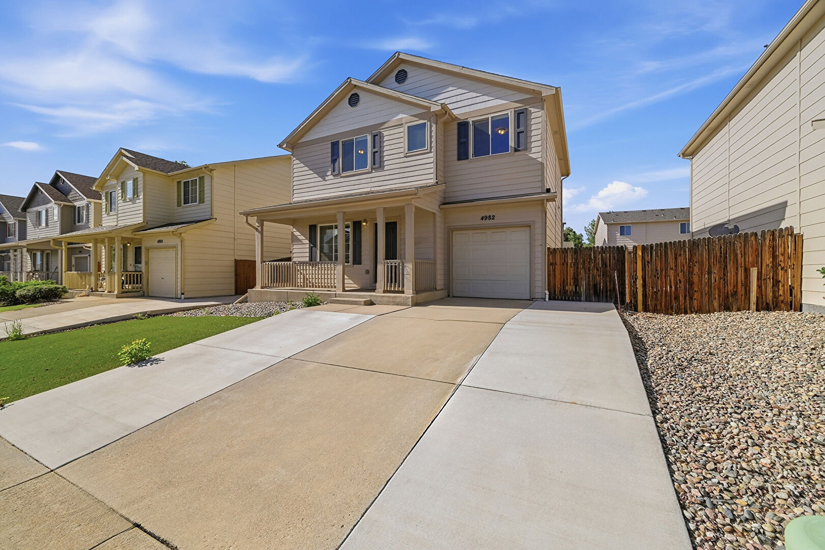 Front at 4982 Rusty Nail Point, Colorado Springs, CO 80916, listed by Taylor Haas