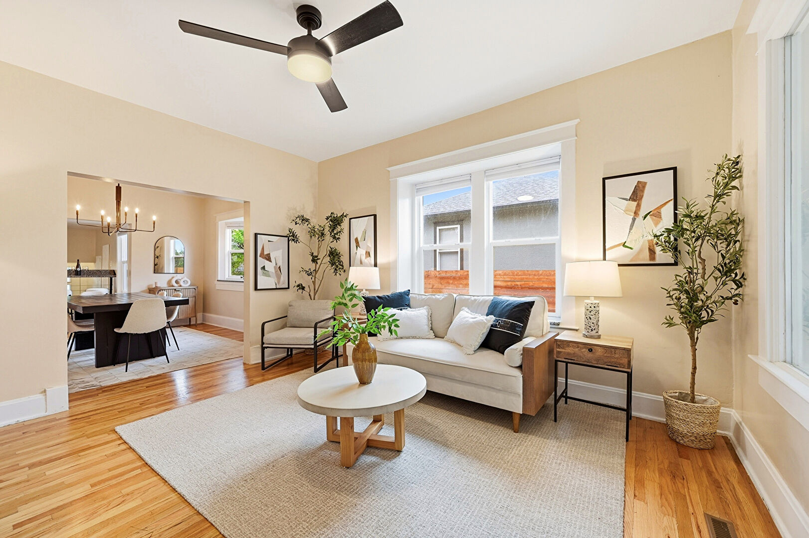 Living Room at 4546 Meade Street, Denver, CO 80211, listed by Kenny Smith