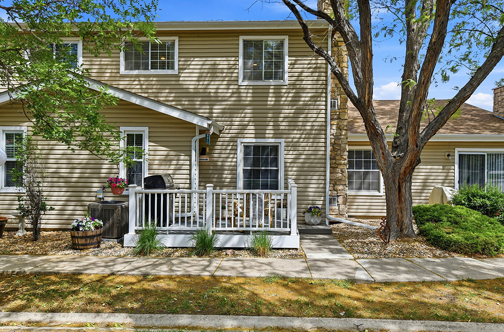 Front at 8464 Everett Way Unit B, Arvada, CO 80005, listed by Cheryl L McCleerey