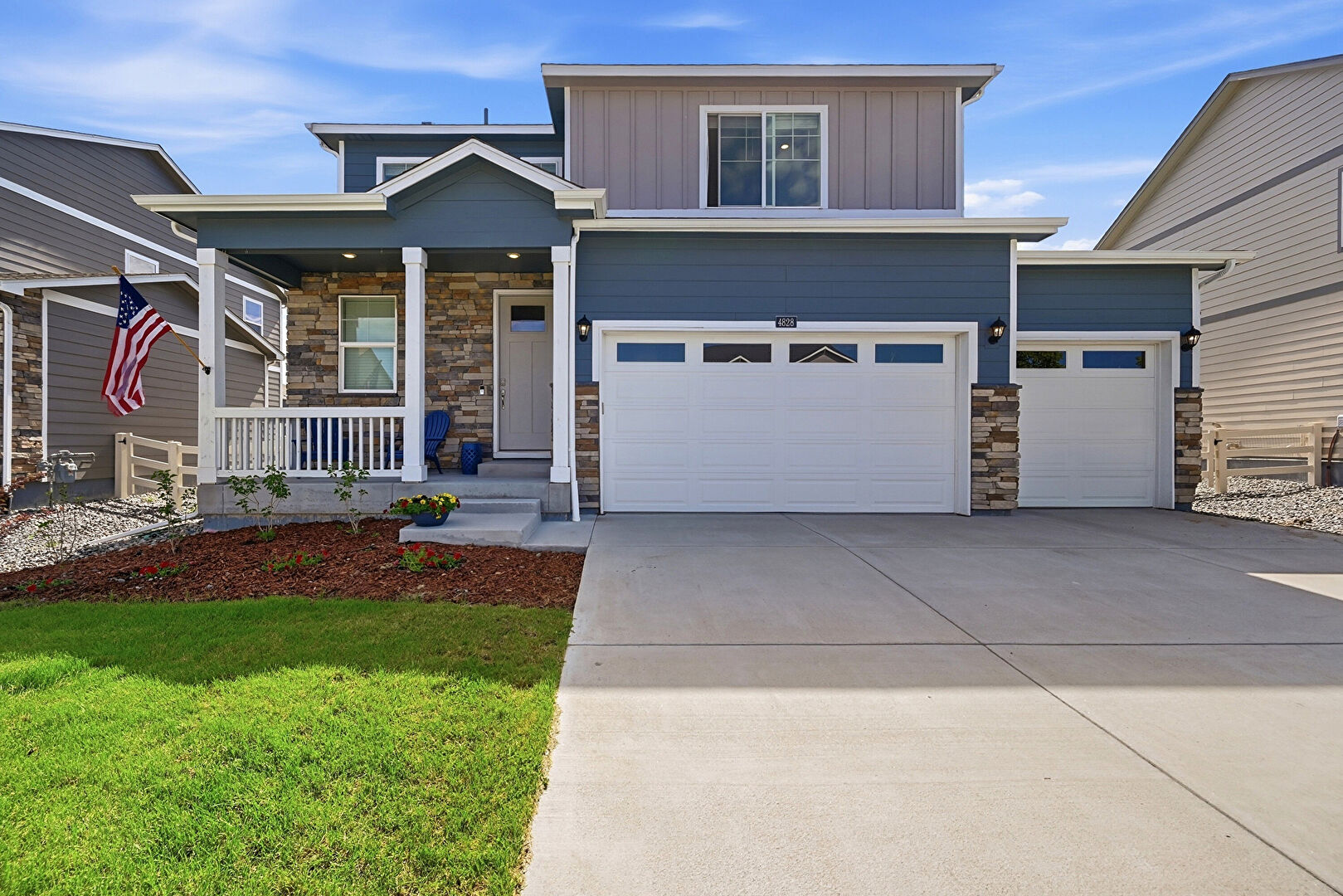 Front at 4828 Cattle Cross Road, Castle Rock, CO 80104, listed by Jennifer Blandon