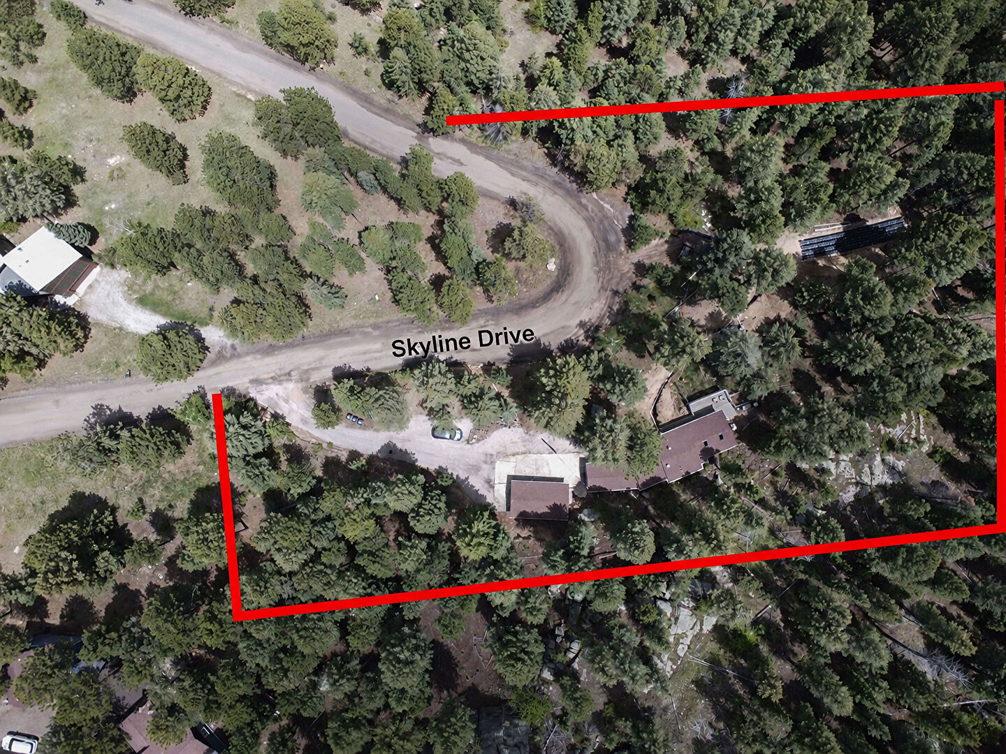 Property Lines at 6178 South Skyline Drive, Evergreen, CO 80439, listed by Matt Bachus