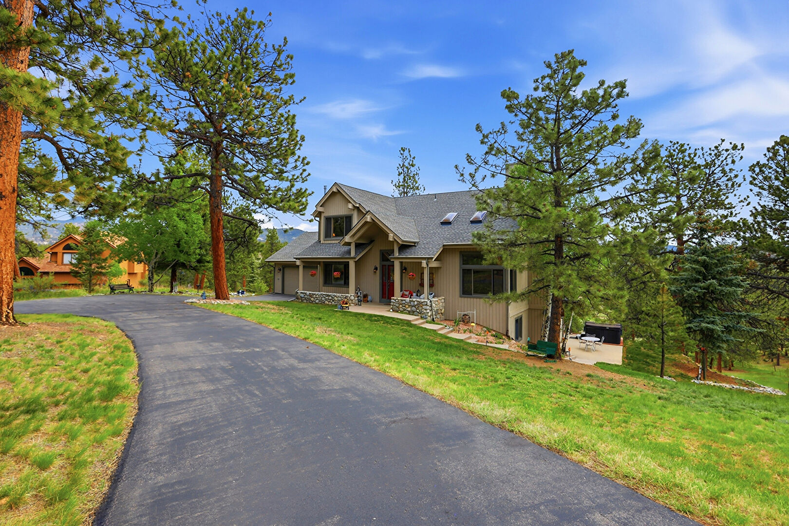 Front at 13532 Douglass Ranch Drive, Pine, CO 80470, listed by Cathy Donahue, MLS ID: 6296201