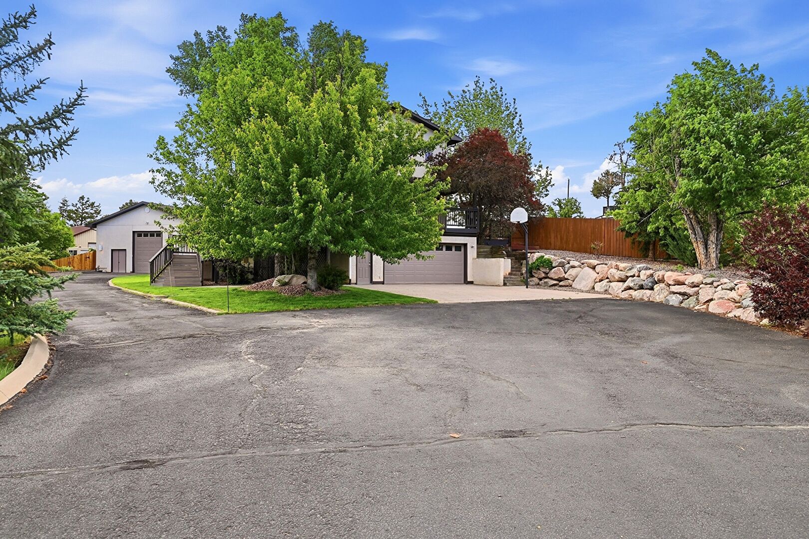 Front yard at 1120 Shrider Road, Colorado Springs, CO 80920, listed by Kyle Foster