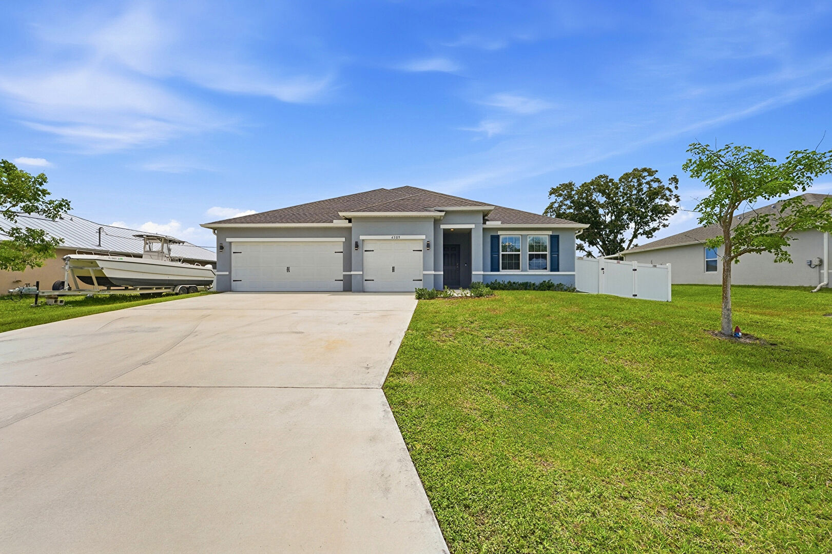 Front at 4509 Southwest Tabor Street, Port St. Lucie, FL 34953, listed by Jason M Coley