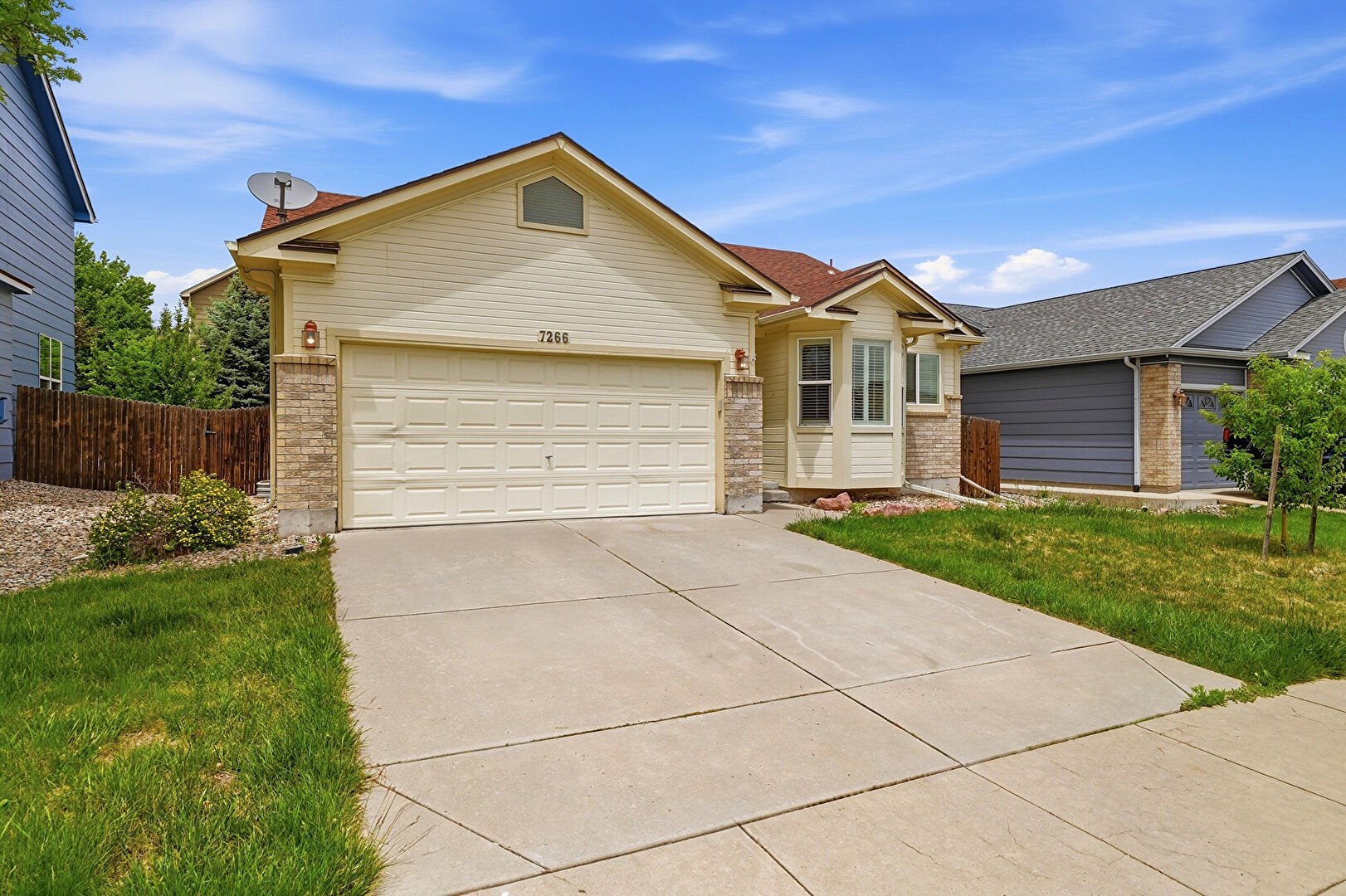 Front at 7266 Eagle Canyon Drive, Colorado Springs, CO 80922, listed by Taylor Haas